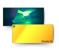 The King | Lentille de soudage dorée Shade 11 2 x 4 1/4 | Lentille de soudure en verre de couleur aqua | Lentille de soudage Shade 11 2x4 1/4, taille parfaite pour une hotte de soudage ou une hotte à