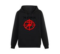 THE KING OF TOMATO 7 Seconds Logo Hoody Unisex Ptinted Hoodies Long Sleeve Men's Hooded with Pocket Black S