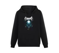 THE KING OF TOMATO Amorphis Black Winter Day Hoody Unisex Ptinted Hoodies Long Sleeve Men's Hooded with Pocket Black XXXL
