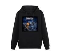 THE KING OF TOMATO Avantasia Ghostlights Cover Hoody Unisex Ptinted Hoodies Long Sleeve Men's Hooded with Pocket Black XXXL