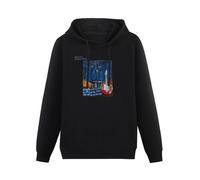 THE KING OF TOMATO Blue Guitars Chris Rea Pop Hoody Unisex Ptinted Hoodies Long Sleeve Men's Hooded with Pocket Black M
