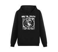 THE KING OF TOMATO Brutal Truth End Time Album Hoody Unisex Ptinted Hoodies Long Sleeve Men's Hooded with Pocket Black M
