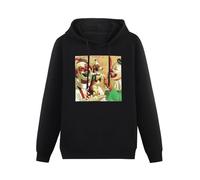 THE KING OF TOMATO Butthole Surfers Punk Rock Hoody Unisex Ptinted Hoodies Long Sleeve Men's Hooded with Pocket Black XXXL