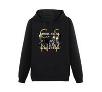 THE KING OF TOMATO Crosby Stills Nash & Young Csny Band Hoody Unisex Ptinted Hoodies Long Sleeve Men's Hooded with Pocket Black S