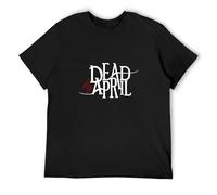 THE KING OF TOMATO Dead by April Unisex 100% Cotton Short-Sleeve T-Shirts Black M