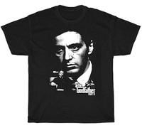 THE KING OF TOMATO Godfather 2 Michael Corleone Al Pacino Robert Deniro Gangster Mobster Mafia O-Neck Unisex Short Sleeve T-Shirt Black M