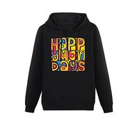 THE KING OF TOMATO Happy Mondays English Madchester Bez Shaun Ryder Rowetta Hoody Unisex Long Sleeve Hooded with Pocket Black XL