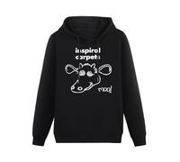 THE KING OF TOMATO Inspiral Carpets Madchester Happy Mondays Hoody Unisex Long Sleeve Hooded with Pocket Black XL