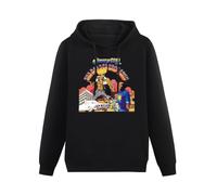 THE KING OF TOMATO Jimmy Cliff Harder They Come Collection Hoody Unisex Long Sleeve Hooded with Pocket Black S