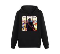 THE KING OF TOMATO John Prine Hoody Unisex Ptinted Hoodies Long Sleeve Men's Hooded with Pocket Black XL