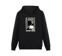 THE KING OF TOMATO Johnny MARR Guitar Photo Hoody Unisex Ptinted Hoodies Long Sleeve Men's Hooded with Pocket Black S