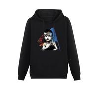 THE KING OF TOMATO Les Miserables Valjean Historical Period Musical Film Hoody Unisex Long Sleeve Hooded with Pocket Black S