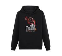 THE KING OF TOMATO Meat Loaf Heaven Can't Wait Hoody Unisex Ptinted Hoodies Long Sleeve Men's Hooded with Pocket Black XL