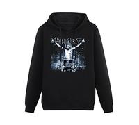 THE KING OF TOMATO Ministry Industrial Metal Hoody Unisex Ptinted Hoodies Long Sleeve Men's Hooded with Pocket Black M