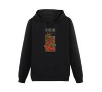 THE KING OF TOMATO Monolord I'm Staying Home Hoody Unisex Ptinted Hoodies Long Sleeve Men's Hooded with Pocket Black XXL