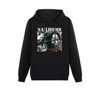 THE KING OF TOMATO Nailbomb Point Blank 94 Trash Punk Band Hoody Unisex Long Sleeve Hooded with Pocket Black XXXL