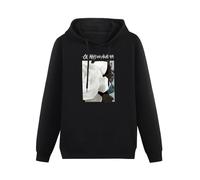 THE KING OF TOMATO Oceans Ate Alaska Flower Hoody Unisex Ptinted Hoodies Long Sleeve Men's Hooded with Pocket Black S
