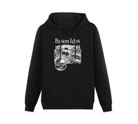 THE KING OF TOMATO Poison Idea Punk Rock Band Hoody Unisex Ptinted Hoodies Long Sleeve Men's Hooded with Pocket Black XXXL