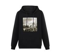 THE KING OF TOMATO Rush Permanent Waves Hoody Unisex Ptinted Hoodies Long Sleeve Men's Hooded with Pocket Black XXXL