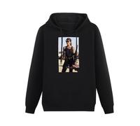 THE KING OF TOMATO Sarah Connor Terminator 2 T2 Movie Fan Hoody Unisex Ptinted Hoodies Long Sleeve Men's Hooded with Pocket Black S