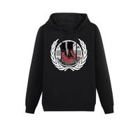 THE KING OF TOMATO Skinhead Docs Ska Punk Hardcore Mod Hoody Unisex Ptinted Hoodies Long Sleeve Men's Hooded with Pocket Black M