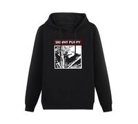 THE KING OF TOMATO Skinny Puppy Ministry Band Hoody Unisex Ptinted Hoodies Long Sleeve Men's Hooded with Pocket Black S