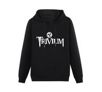 THE KING OF TOMATO Trivium Heavy Metal Hoody Unisex Ptinted Hoodies Long Sleeve Men's Hooded with Pocket Black L
