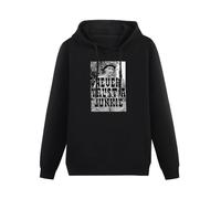 THE KING OF TOMATO William S. Burroughs Never Trust A Junkie Heroin Ministry Wax Unisex Hoody with Pocket Black XL