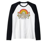 The Kingdom Is Near Mark 1:15 Verse biblique chrétienne rétro Manche Raglan