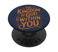 The Kingdom of God is Within You, Luc 17:21, Bible Vintage PopSockets PopGrip Adhésif
