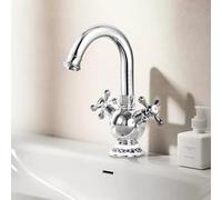 The Kitchen is All-Copper Antique Antique Hot and Cold Dishwashing Lavabo Robinet Lavabo Lavabo, avec faible galvanoplastie