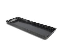 The Kitchenette 6020749 Moule à Tarte Rectangulaire, Métal, Anthracite, 36 cm