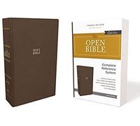 The Kjv, Open Bible, Hardcover, Brown, Red Letter Edition, Comfort Print