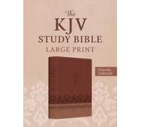The Kjv Study Bible, Large Print (Indexed) [Rose & Chestnut Cross]