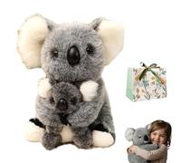 The Koaly - Guérison émotionnelle à la Demande, Imitation de Koala Ultra-Douce, Koala réaliste avec Design de câlins, Koaly en Offre l'étreinte Qui Dure gray2