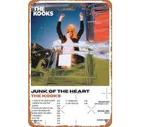 The Kooks, Junk of the Heart Poster rétro en métal vintage 30,5 x 20,3 cm Décoration murale