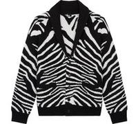 The Kooples Cardigan A Jacquard Zebra Black White Taille: S | Cardigans Outlet | Homme | Le Noir