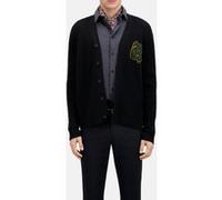The Kooples Cardigan With Logo Patch Black Taille: M | Cardigans Outlet | Homme | Le Noir