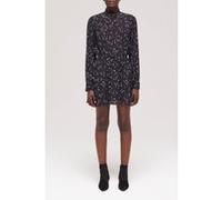 The Kooples Comet Print Long-sleeved Short Dress Black White Taille: 36 | Robes Mini Outlet | Femme | Le Noir