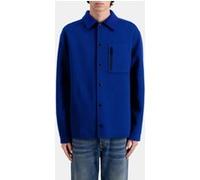 The Kooples Double-sided Wool Jacket With Checked Inside Royal Blue-dark Taille: L | Vestes légères Outlet | Homme | Blanche