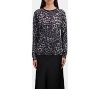 The Kooples Leopard Print Cashmere Sweater Black White Taille: 36 | Pulls tricotés Outlet | Femme | Le Noir