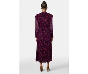 The Kooples Long Buttoned Dress With Lavaliere Collar Pink Taille: 36 | Robes Outlet | Femme | Rose