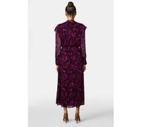 The Kooples Long Buttoned Dress With Lavaliere Collar Pink Taille: 40 | Robes midi Outlet | Femme | Rose