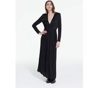 The Kooples Long Dress With Long Sleeves Neckline Black Taille: 40 | Robes longues Outlet | Femme | Le Noir