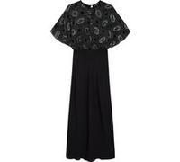 The Kooples Long Dress With Short Sleeves And Embroidery Black Taille: 38 | Robes longues Outlet | Femme | Le Noir