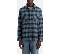 The Kooples Long Sleeve Shirt Electric Blue/black Taille: M | Casual chemises Outlet | Homme | Bleu