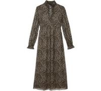 The Kooples Long-sleeved Flare Dress Leopard Taille: 36 | Robes Outlet | Femme