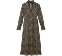 The Kooples Long-sleeved Flared Dress Leopard Taille: 36 | Robes Outlet | Femme