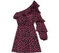 The Kooples One Shoulder Print Daisy Dots Long Sleeved Short Dress Pink Taille: 34 | Robes Mini Outlet | Femme | Rose