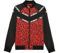 The Kooples Orange Pop Leo Print Technical Jacket Taille: 36 | Blousons d'aviateurs Outlet | Femme | Orange